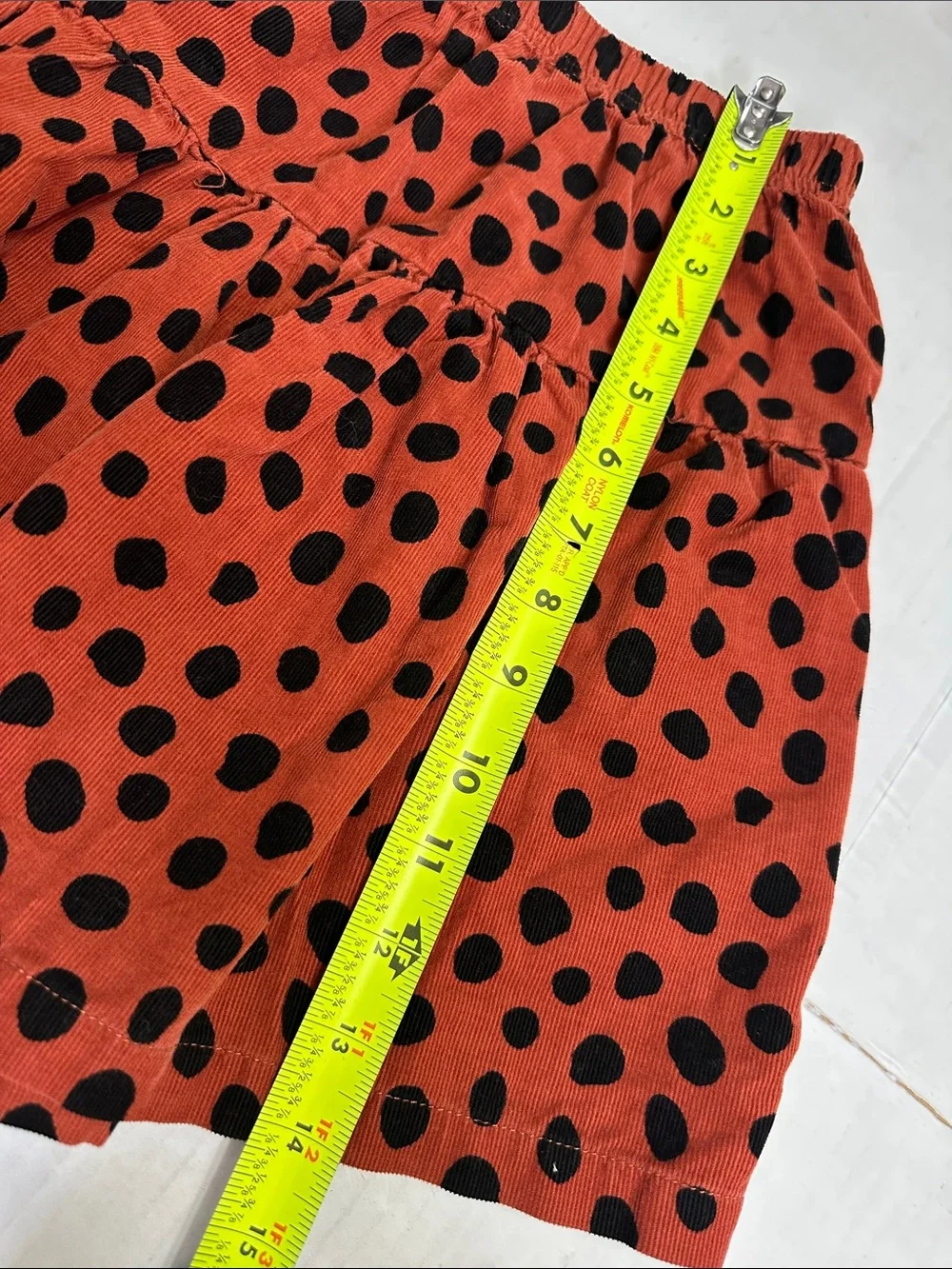 Hanna Andersson Youth Girls Skirt Size‎ 8 Brown Black Polka Dot A Line